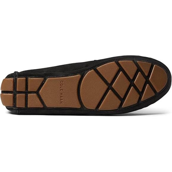 NWT Cole Haan Women's Evelyn Bow Driver Loafer, Black Nubuck (AKUYA),Size  5.5 - Picture 6 of 6